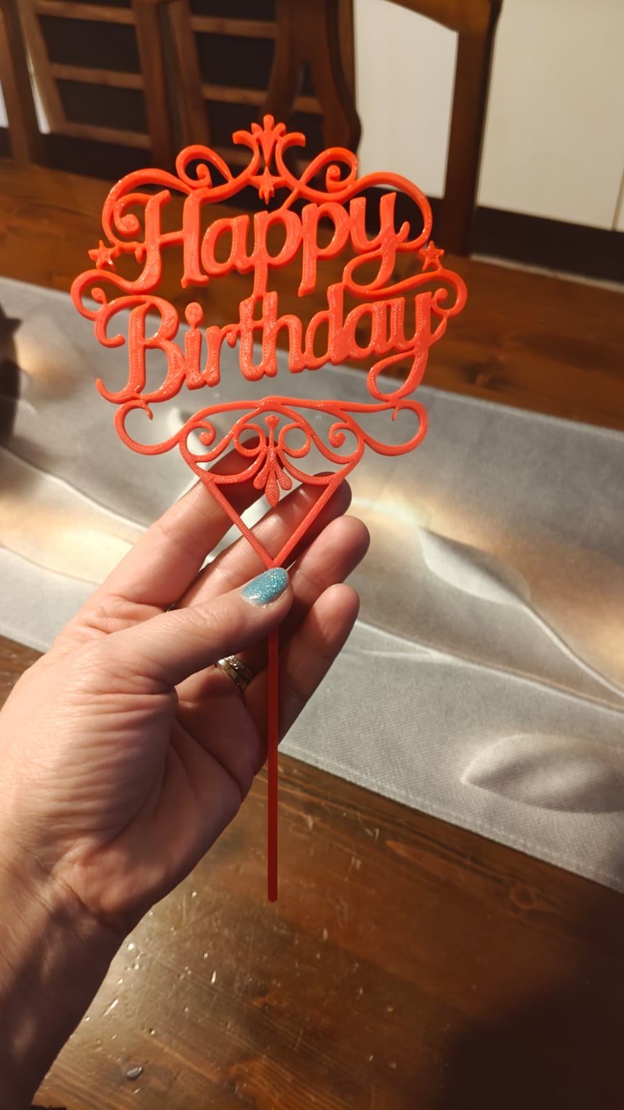 Topper per torta buon compleanno