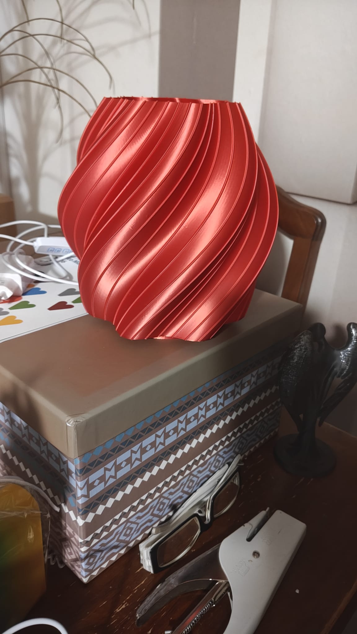 Vaso twist rosso