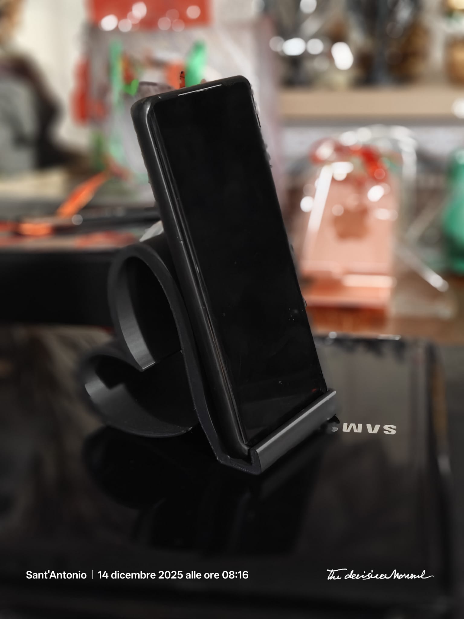 Supporto per smartphone nero
