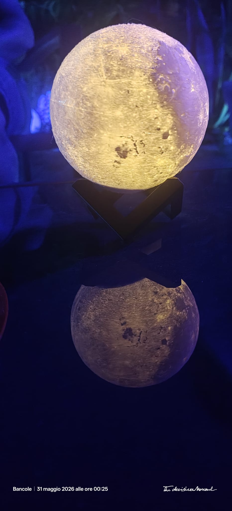 Lampada Luna stampata in 3D